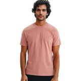 Ar-ma Erkek Bisiklet Yaka Tişört Baskisiz Basic Regular Fit Penye Süprem Y31344408202 - Pembe-P11