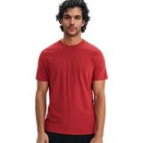 Ar-ma Erkek Bisiklet Yaka Tişört Baskisiz Basic Regular Fit Penye Süprem Y31344408202 - Pembe-PN101 - XL
