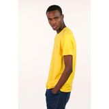 Ar-ma Erkek Bisiklet Yaka Tişört Baskisiz Basic Slim Fit Full Süprem Y22344451101 - Sarı