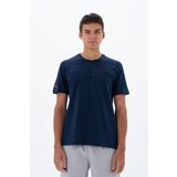Ar-ma Erkek Bisiklet Yaka Tişört Baskisiz Basic Sol Göğüs Cepli Örme Kumaş Regular Fit%100 Pamuk 30/1 Penye Süprem Y25344404601 Lacivert-L1