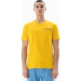 Ar-ma Erkek Bisiklet Yaka Tişört Baskisiz Basic Sol Göğüs Cepli Regular Fit Penye Süprem Y25344405501 - 2XL - Sarı-S2