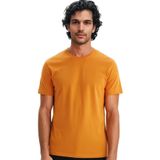 Ar-ma Erkek Bisiklet Yaka Tişört Regular Fit%100 Pamuk Süprem Basic Baskısız Y31344408002 Turuncu-T1