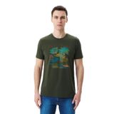 Ar-ma Erkek Bisiklet Yaka Tişört Regular Fit%95 Pamuk%5 Likra Süprem Resim Baskılı Y29344453502 Haki-H1