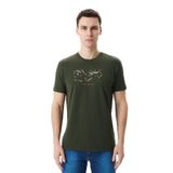 Ar-ma Erkek Bisiklet Yaka Tişört Regular Fit%95 Pamuk%5 Likra Süprem Yazı Baskılı Y29344453902 Haki-H1