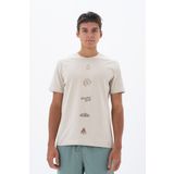Ar-ma Erkek Bisiklet Yaka Tişört Resim Baskili Örme Kumaş Regular Fit%100 Pamuk 30/1 Penye Süprem Y25344405401 Bej-B1