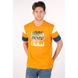 Ar-ma Erkek Bisiklet Yaka Tişört Resim Baskili Regular Fit Penye Süprem Y22344400201 - Turuncu - 2XL