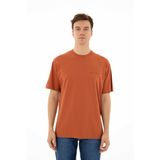 Ar-ma Erkek Bisiklet Yaka Tişört Yazi Baskili Örme Kumaş Oversize%100 Pamuk 30/1 Penye Süprem Y25344403101 Pembe-P4