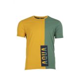 Ar-ma Erkek Bisiklet Yaka Tişört Yazi Baskili Örme Kumaş Regular Fit%100 Pamuk 30/1 Penye Süprem Y0TOO2917 Sarı-S2