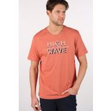 Ar-ma Erkek Bisiklet Yaka Tişört Yazi Baskili Örme Kumaş Regular Fit%100 Pamuk 30/1 Penye Süprem Y22344401901 Pembe-P4