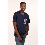 Ar-ma Erkek Bisiklet Yaka Tişört Yazi Baskili Örme Kumaş Regular Fit%100 Pamuk 30/1 Penye Süprem Y22344402001 Lacivert-L1