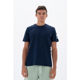 Ar-ma Erkek Bisiklet Yaka Tişört Yazi Baskili Örme Kumaş Regular Fit%100 Pamuk 30/1 Penye Süprem Y25344404701 Lacivert-L1