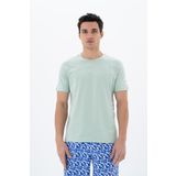 Ar-ma Erkek Bisiklet Yaka Tişört Yazi Baskili Örme Kumaş Regular Fit%100 Pamuk 30/1 Penye Süprem Y25344404701 Yeşil-Y2