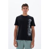 Ar-ma Erkek Bisiklet Yaka Tişört Yazi Baskili Örme Kumaş Regular Fit%100 Pamuk 30/1 Penye Süprem Y25344405101 Siyah-S1