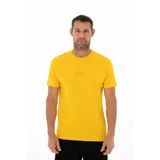 Ar-ma Erkek Bisiklet Yaka Tişört Yazi Baskili Örme Kumaş Regular Fit%100 Pamuk 30/1 Penye Süprem Y25344405701 Sarı-S2