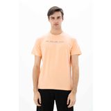 Ar-ma Erkek Bisiklet Yaka Tişört Yazi Baskili Örme Kumaş Regular Fit%48 Pamuk%48 Modal%4 Elastan 32/1 Penye Modal Full Elastan Süprem Y25344470901 Pembe-P1