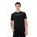 Ar-ma Erkek Bisiklet Yaka Tişört Yazi Baskili Örme Kumaş Regular Fit%48 Pamuk%48 Modal%4 Elastan 32/1 Penye Modal Full Elastan Süprem Y25344470901 Siyah-S1