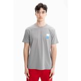 Ar-ma Erkek Bisiklet Yaka Tişört Yazi Baskili Örme Kumaş Regular Fit%48 Pamuk%48 Modal%4 Elastan 32/1 Penye Modal Full Elastan Süprem Y27344471801 Gri-G2