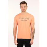 Ar-ma Erkek Bisiklet Yaka Tişört Yazi Baskili Örme Kumaş Slim Fit%93 Pamuk%7 Elastan 36/1 Full Elastan Süprem Y22344451001 Pembe-P2