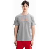 Ar-ma Erkek Bisiklet Yaka Tişört Yazi Baskili Regular Fit Penye Full Süprem Y27344471501 - Gri-GR130