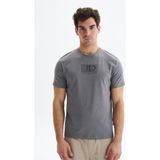 Ar-ma Erkek Bisiklet Yaka Tişört Yazi Baskili Regular Fit Penye Full Süprem Y29344472902 - Gri-GR130 - 2XL