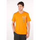Ar-ma Erkek Bisiklet Yaka Tişört Yazi Baskili Regular Fit Penye Süprem Y22344401001 - Turuncu