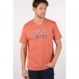 Ar-ma Erkek Bisiklet Yaka Tişört Yazi Baskili Regular Fit Penye Süprem Y22344401901 - 5MM-Pembe - 2XL