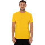 Ar-ma Erkek Bisiklet Yaka Tişört Yazi Baskili Regular Fit Penye Süprem Y25344405701 - Sarı-S2 - 2XL