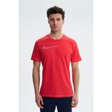 Ar-ma Erkek Bisiklet Yaka Tişört Yazi Baskili Regular Fit Penye Süprem Y27344407401 - Pembe-PN101 - XL