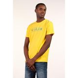 Ar-ma Erkek Bisiklet Yaka Tişört Yazi Baskili Slim Fit Full Süprem Y22344450401 - Sarı