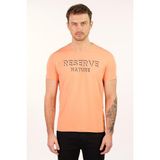 Ar-ma Erkek Bisiklet Yaka Tişört Yazi Baskili Slim Fit Full Süprem Y22344451001 - 50P-Pembe