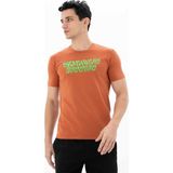 Ar-ma Erkek Bisiklet Yaka Tişört Yazi Baskili Slim Fit Full Süprem Y25344452001 - 5MM-Pembe