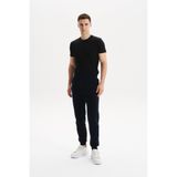 Ar-ma Erkek Eşofman Alti Baskisiz Basic Yandan Fermuar Cepli Arkadan Cepsiz Lastikli Dar Paça Örme Kumaş Regular Fit%70 Pamuk%30 Polyester 30/1 Şardonlu Üç İplik K30174681702 Lacivert-L1
