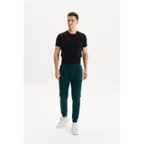 Ar-ma Erkek Eşofman Alti Baskisiz Basic Yandan Fermuar Cepli Arkadan Cepsiz Lastikli Dar Paça Örme Kumaş Regular Fit%70 Pamuk%30 Polyester 30/1 Şardonlu Üç İplik K30174681702 Yeşil-Y1