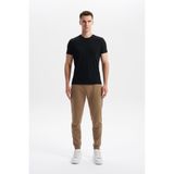 Ar-ma Erkek Eşofman Alti Baskisiz Basic Yandan Fermuar Cepli Arkadan Cepsiz Lastikli Dar Paça Örme Kumaş Slim Fit%80 Pamuk%14 Polyester%6 Elastan Scuba İnterlok K30174998802 Gri-Bej G8