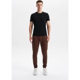 Ar-ma Erkek Eşofman Alti Baskisiz Basic Yandan Fermuar Cepli Arkadan Cepsiz Lastikli Dar Paça Örme Kumaş Slim Fit%80 Pamuk%14 Polyester%6 Elastan Scuba İnterlok K30174998802 Haki-H1