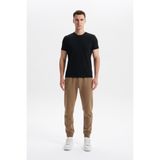 Ar-ma Erkek Eşofman Alti Baskisiz Basic Yandan Fermuar Cepli Arkadan Cepsiz Lastikli Dar Paça Örme Kumaş Slim Fit%80 Pamuk%14 Polyester%6 Elastan Scuba İnterlok K30174998902 Gri-Bej G8