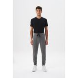 Ar-ma Erkek Eşofman Alti Baskisiz Basic Yandan Ve Arkadan Fermuar Cepli Lastikli Dar Paça Örme Kumaş Slim Fit%80 Pamuk%14 Polyester%6 Elastan Scuba İnterlok K28174998701 Gri-G10