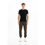 Ar-ma Erkek Eşofman Alti Baskisiz Basic Yandan Ve Arkadan Fermuarsiz Cepli Lastikli Dar Paça Örme Kumaş Regular Fit%70 Pamuk%30 Polyester 30/1 Şardonlu Üç İplik K26174680301 Kahverengi-K1