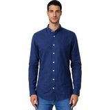 Ar-ma Erkek Gömlek Basic Baskisiz Düğme Kapamali Cepsiz Uzun Kollu Hakim Yaka Gömlek Regular Fit Y31485118302 - XL