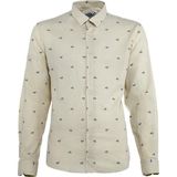 Ar-ma Erkek Gömlek Baskisiz Basic Düğme Kapamali Cepsiz Uzun Kollu Gömlek Regular Fit Y21485115801 - Bej - XL