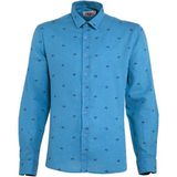 Ar-ma Erkek Gömlek Baskisiz Basic Düğme Kapamali Cepsiz Uzun Kollu Gömlek Regular Fit Y21485115801 - Turkuaz - XL