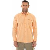 Ar-ma Erkek Gömlek Baskisiz Basic Düğme Kapamali Cepsiz Uzun Kollu Gömlek Regular Fit Y25485117101 - Turuncu - XL