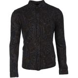 Ar-ma Erkek Gömlek Şal Desenli Düğme Kapamali Uzun Kollu Cepsiz Gömlek Regular Fit Tek Toplama Licrali Pike K8GKO1050 - Hardal Sarısı - 2XL