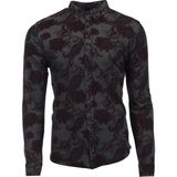 Ar-ma Erkek Gömlek Şal Desenli Düğme Kapamali Uzun Kollu Cepsiz Gömlek Regular Fit Tek Toplama Licrali Pike K8GKO1052 - Bordo - XL