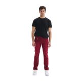Ar-ma Erkek Jean Pantolon Slim Fit Dar Kesim Likralı Esnek Denim Chambre Baskısız K9PPD0520 Bordo-B1