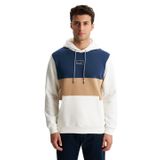 Ar-ma Erkek Kapşonlu Sweatshirt Baskisiz Kanguru Cepli Örme Kumaş Regular Fit%70 Pamuk%30 Polyester 30/1 Şardonlu Üç İplik K28254628101 Ekru-E1