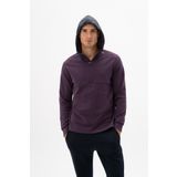 Ar-ma Erkek Kapşonlu Sweatshirt Baskisiz Kanguru Cepli Örme Kumaş Slim Fit%80 Pamuk%14 Polyester%6 Elastan Çift Tarafli İnterlok K26254987401 Mor-M1