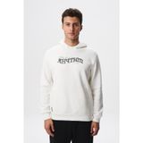 Ar-ma Erkek Kapşonlu Sweatshirt Yazi Baskili Fleto Cepli Örme Kumaş Regular Fit%70 Pamuk%30 Polyester 30/1 Şardonlu Üç İplik K28254627001 Ekru-E1