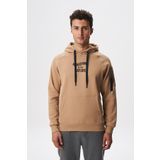 Ar-ma Erkek Kapşonlu Sweatshirt Yazi Baskili Kanguru Cepli Örme Kumaş Regular Fit%70 Pamuk%30 Polyester 30/1 Şardonlu Üç İplik K28254627801 Kahverengi-K3