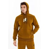 Ar-ma Erkek Kapşonlu Sweatshirt Yazi Baskili Kanguru Cepli Örme Kumaş Regular Fit%70 Pamuk%30 Polyester 30/1 Şardonlu Üç İplik K30254628502 Kahverengi-K3